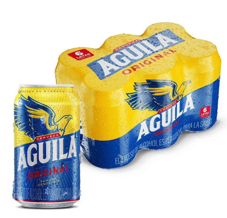 Cerveza aguila sixpack